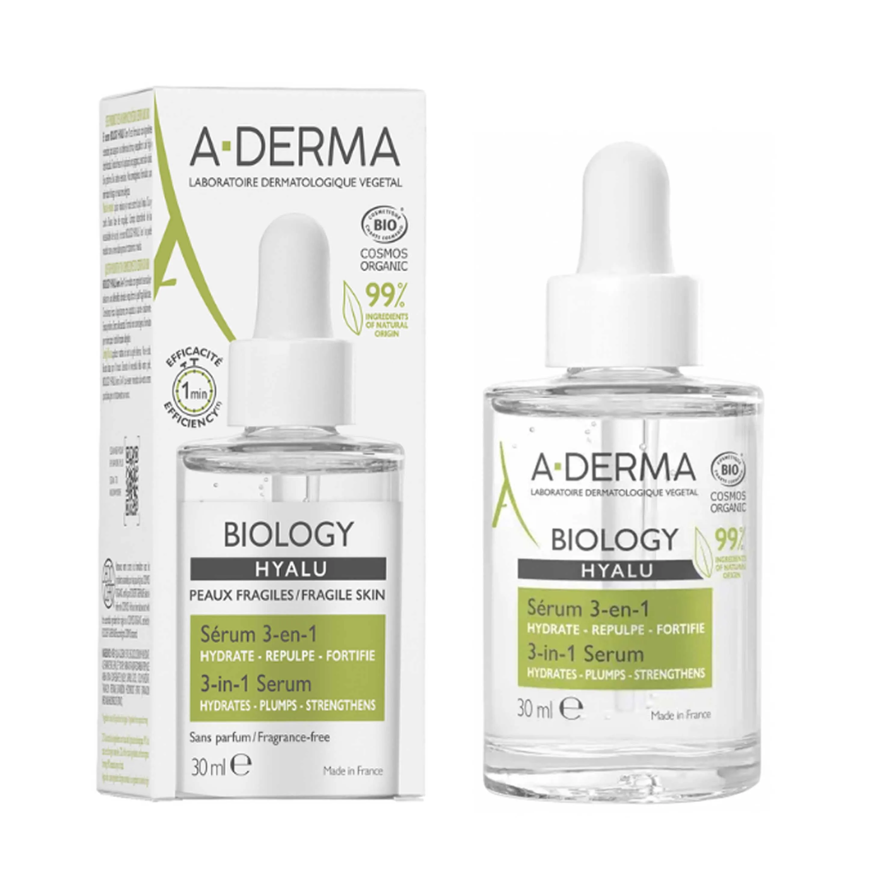 A-Derma Biology Hyalu Serum 3 in 1 30ML