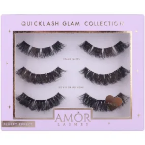 Amor Lashes QuickLash Pre-Mapped Individual Lash Clusters Multipack The Glam Collection