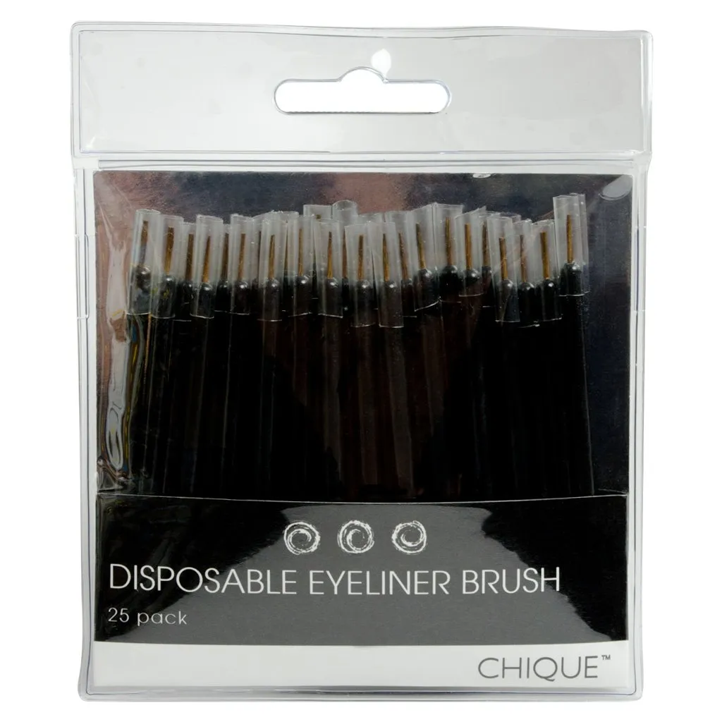 Chique™ 25pc Disposable Eyeliner Brushes