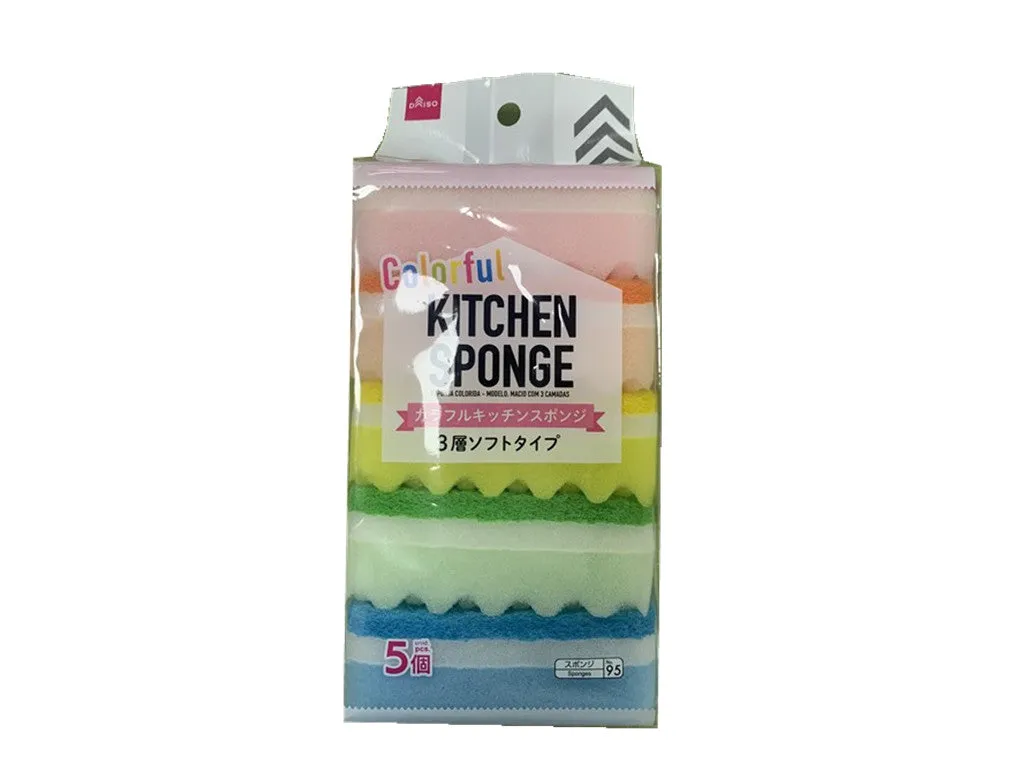 Colorful Kitchen Sponge Soft Layered