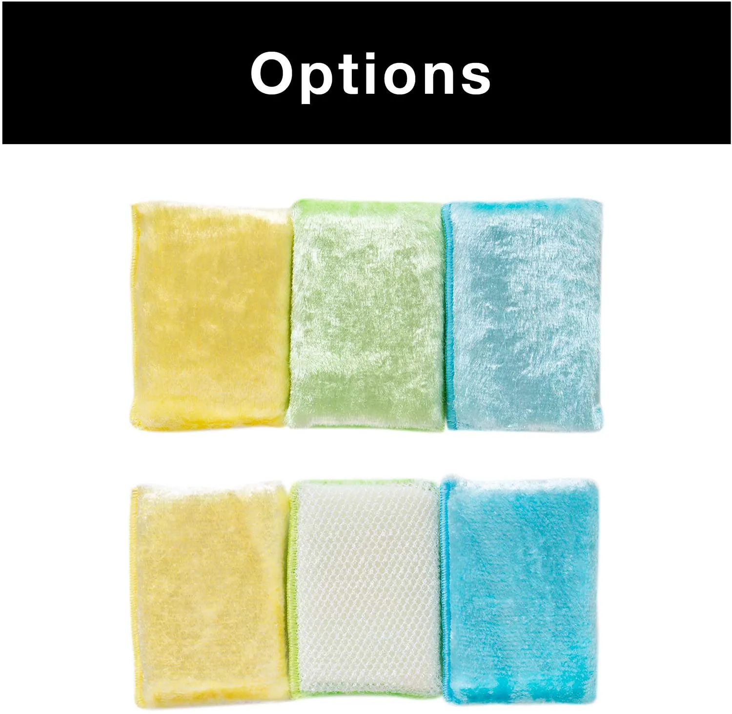 Delicate Use Smart Cloth Scrub Sponge with Odorless Rayon Fiber