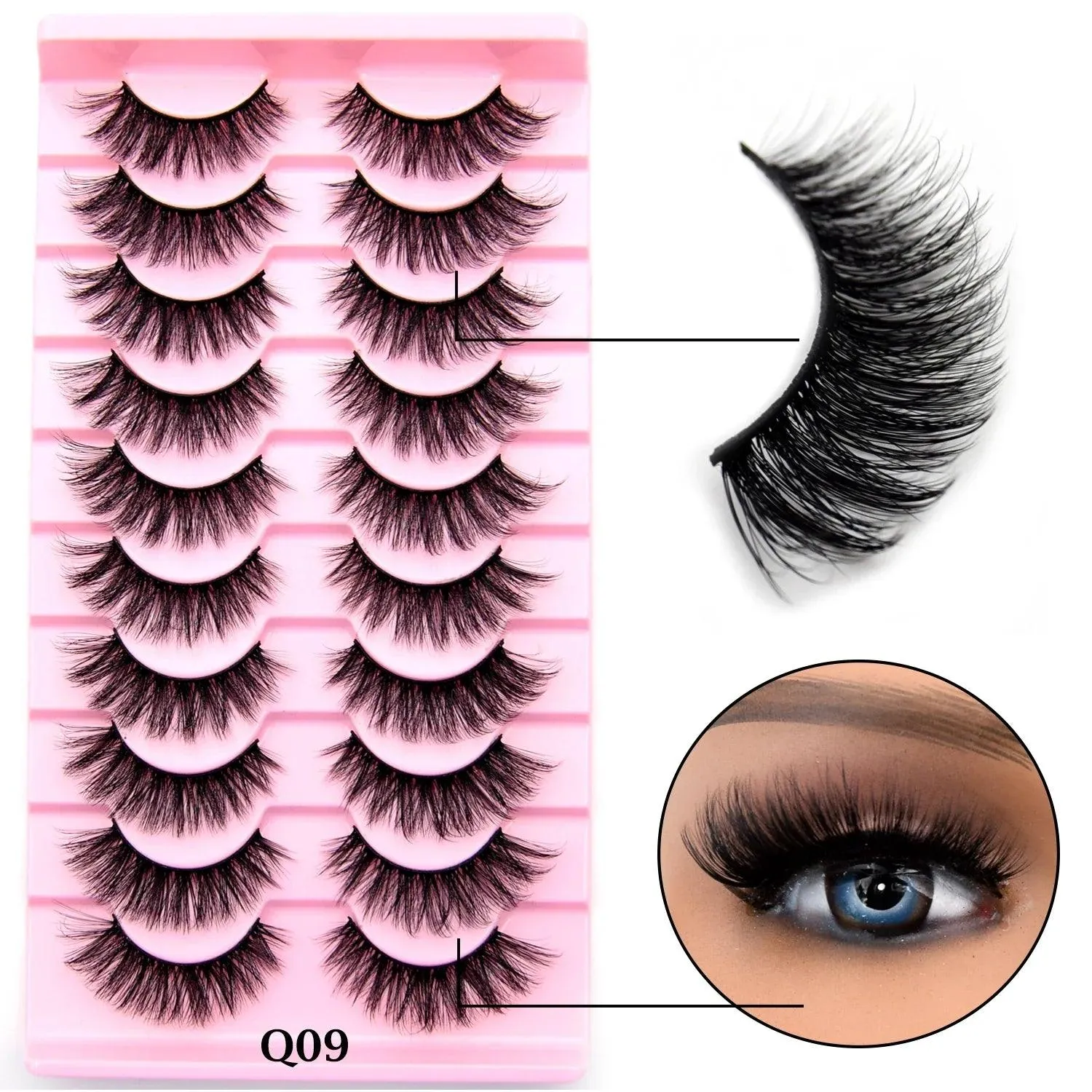 Fluffy 3D Mink Lashes: Reusable Natural Volume for Effortless Glam