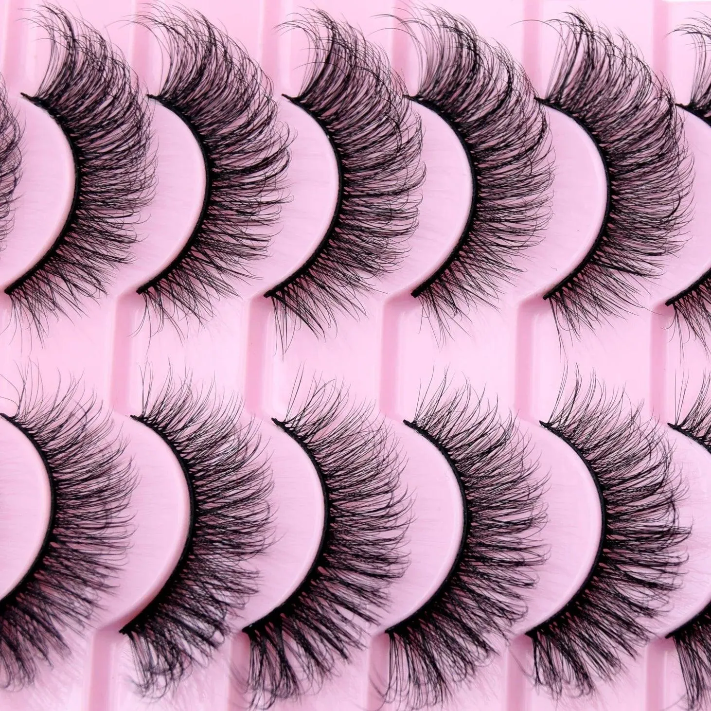 Fluffy 3D Mink Lashes: Reusable Natural Volume for Effortless Glam