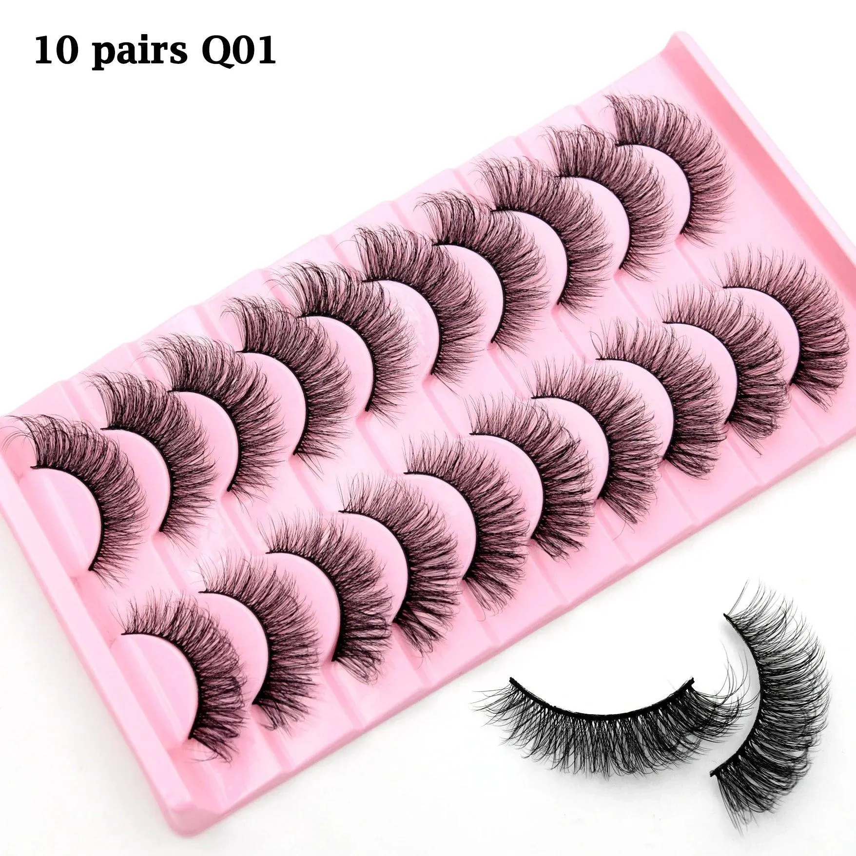 Fluffy 3D Mink Lashes: Reusable Natural Volume for Effortless Glam