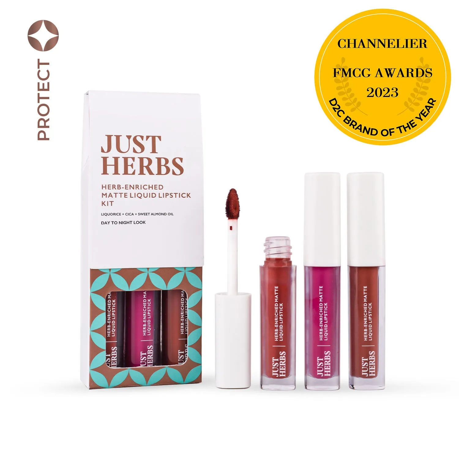 Full-Size Herb Enriched Matte Liquid Lipstick Kit - Set of 3 (6ml)