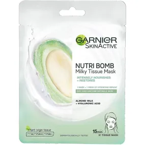 Garnier Nutri Bomb Milky Face Sheet Mask Almond Milk and Hyaluronic Acid