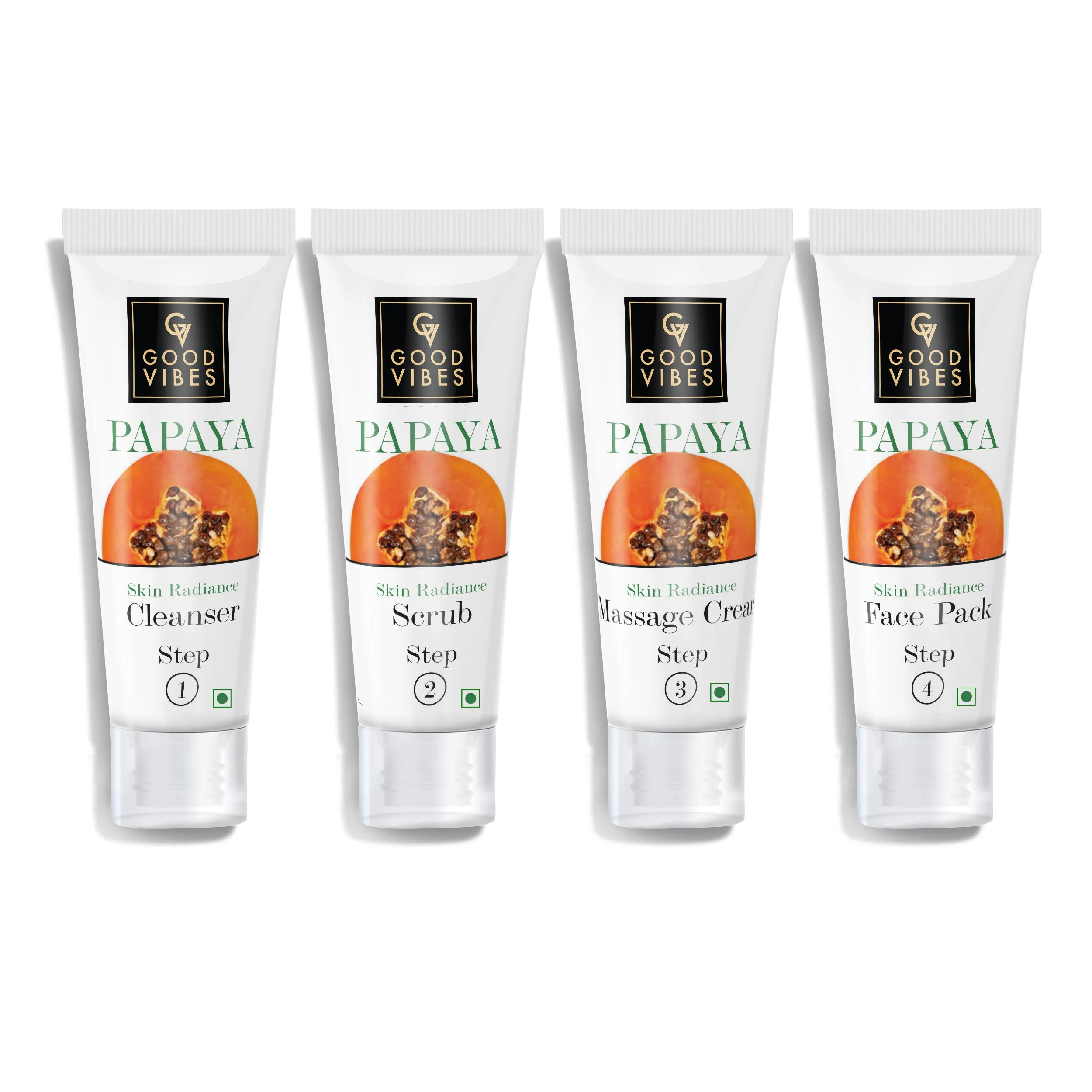 Good Vibes Skin Radiance Facial Kit - Papaya (40 gm)