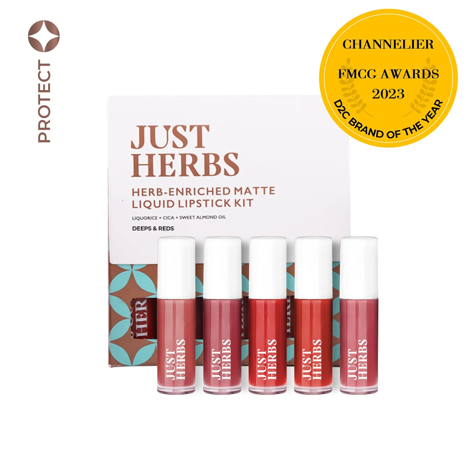 Herb Enriched Matte Liquid Lipstick Kit (Set of 5)