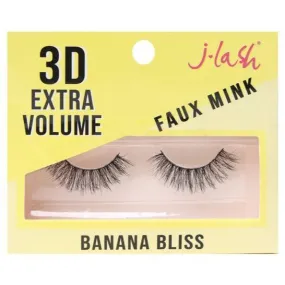 J-lash 3D Extra Volume Faux Mink Lashes - Banana Bliss