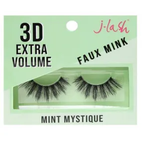 J-lash 3D Extra Volume Faux Mink Lashes - Mint Mystique