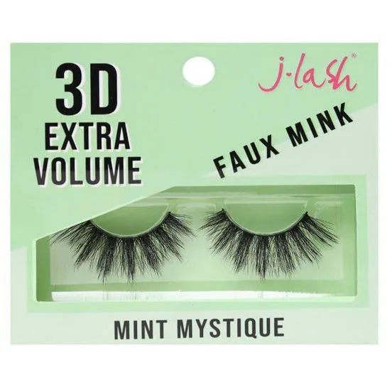 J-lash 3D Extra Volume Faux Mink Lashes - Mint Mystique