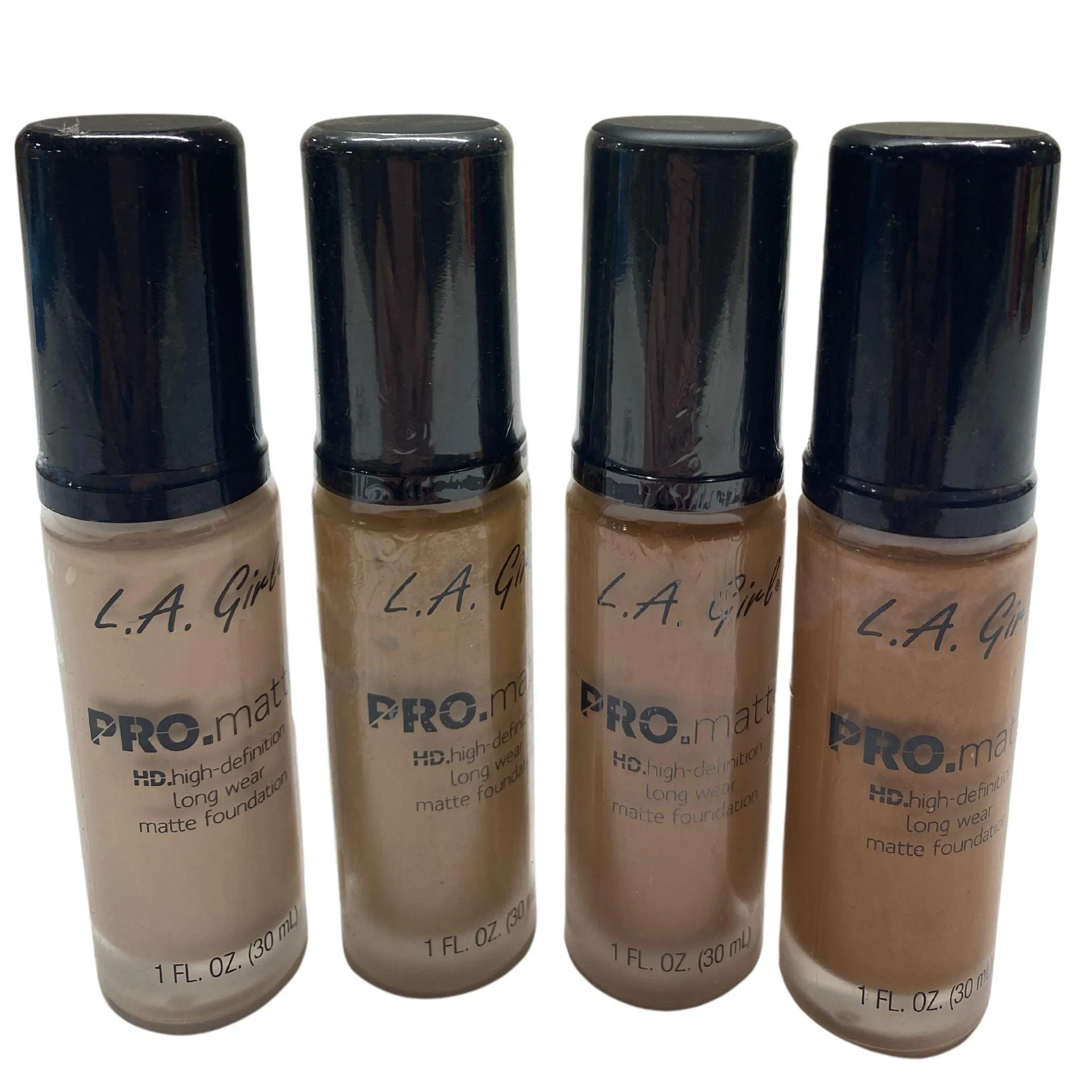 L.A. Colors Pro Matte HD High Definition Long Wear Matte Foundation 1 fl Oz (100 Pcs Lot)