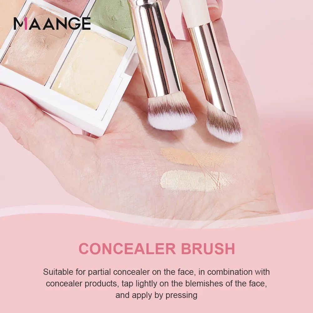 MAANGE Gift Box 4 Pieces Face Makeup Brushes Kit For Flawless Beauty