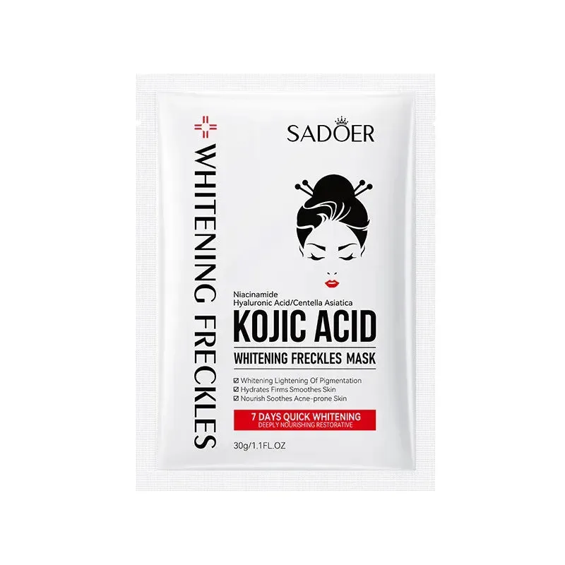 Miss Beauty New SADOER 4 Pcs Kojic Acid 7 Days Whitening Moisturizing Skin Mild Cleansing Oil Control Moisturizer Kojic Acid Series