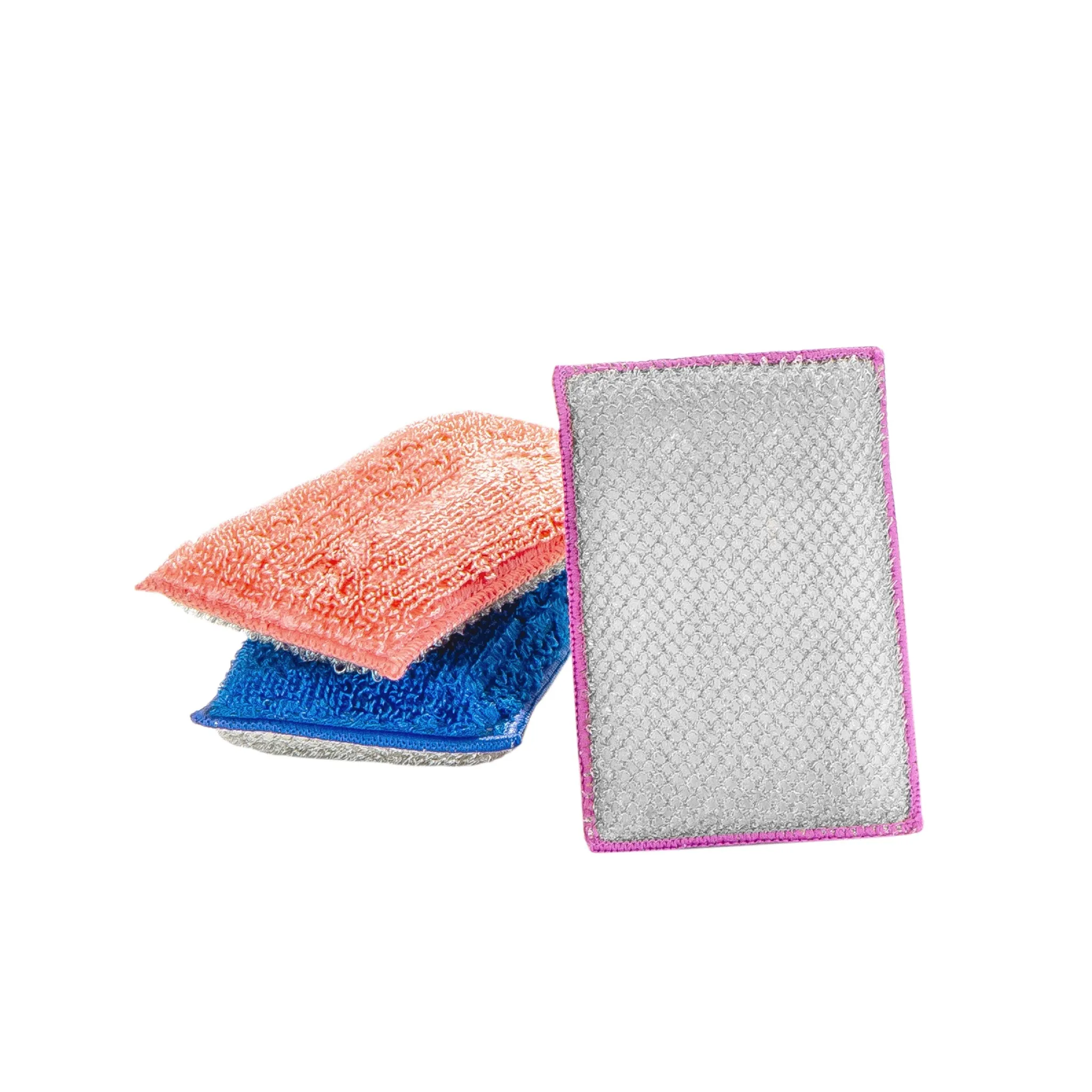 Non-Scratch Scrub Sponge with Bamboo Odorless Rayon Fiber