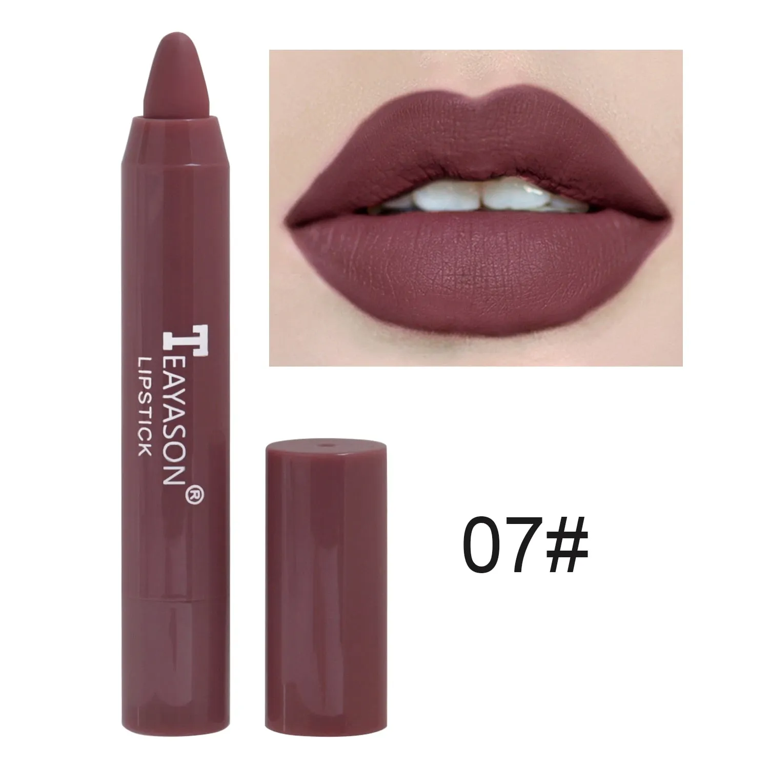 Nude Velvet Matte Lipstick Long Lasting Waterproof Color Rendering Non-stick Cup Lip Glaze Lips Liner Pencil  Woman Cosmetics