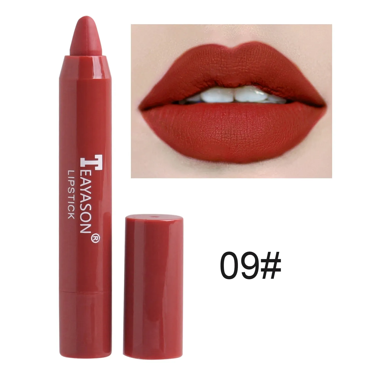 Nude Velvet Matte Lipstick Long Lasting Waterproof Color Rendering Non-stick Cup Lip Glaze Lips Liner Pencil  Woman Cosmetics