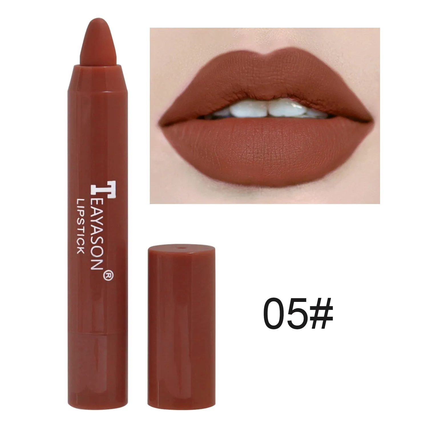 Nude Velvet Matte Lipstick Long Lasting Waterproof Color Rendering Non-stick Cup Lip Glaze Lips Liner Pencil  Woman Cosmetics