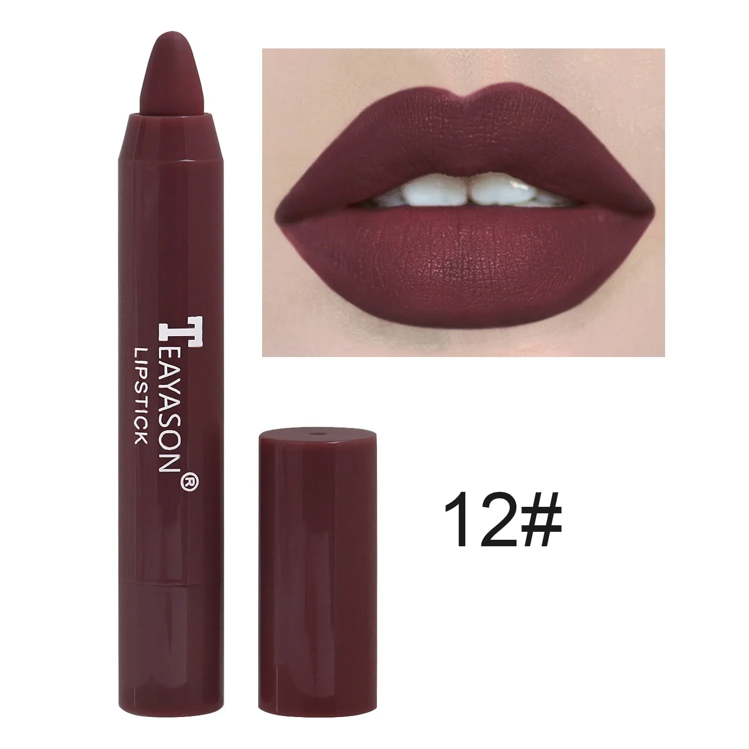 Nude Velvet Matte Lipstick Long Lasting Waterproof Color Rendering Non-stick Cup Lip Glaze Lips Liner Pencil  Woman Cosmetics