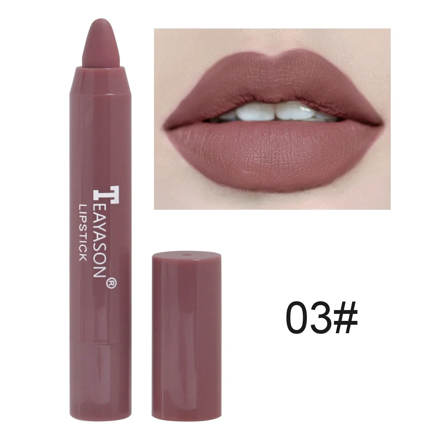 Nude Velvet Matte Lipstick Long Lasting Waterproof Color Rendering Non-stick Cup Lip Glaze Lips Liner Pencil  Woman Cosmetics