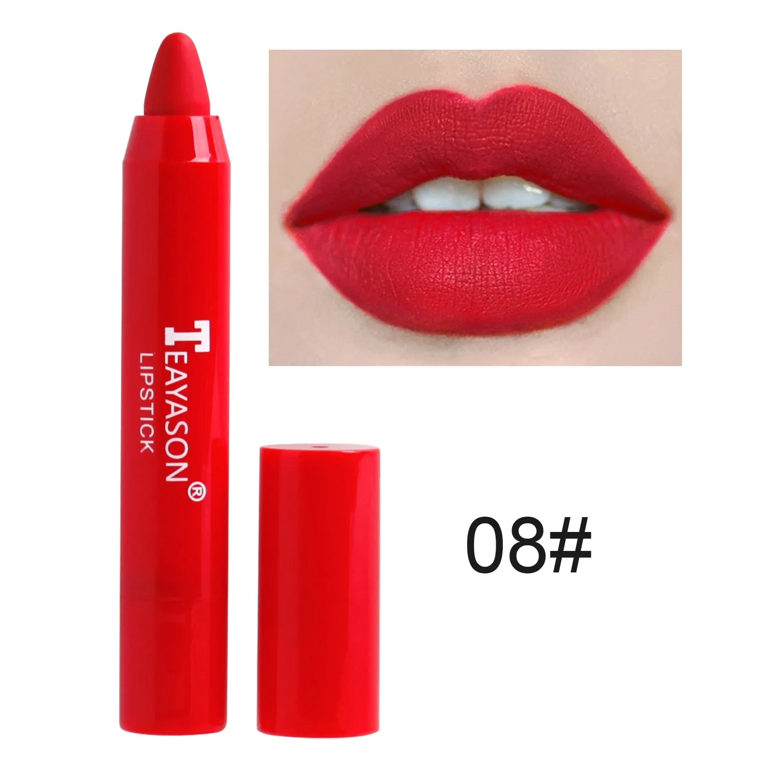 Nude Velvet Matte Lipstick Long Lasting Waterproof Color Rendering Non-stick Cup Lip Glaze Lips Liner Pencil  Woman Cosmetics