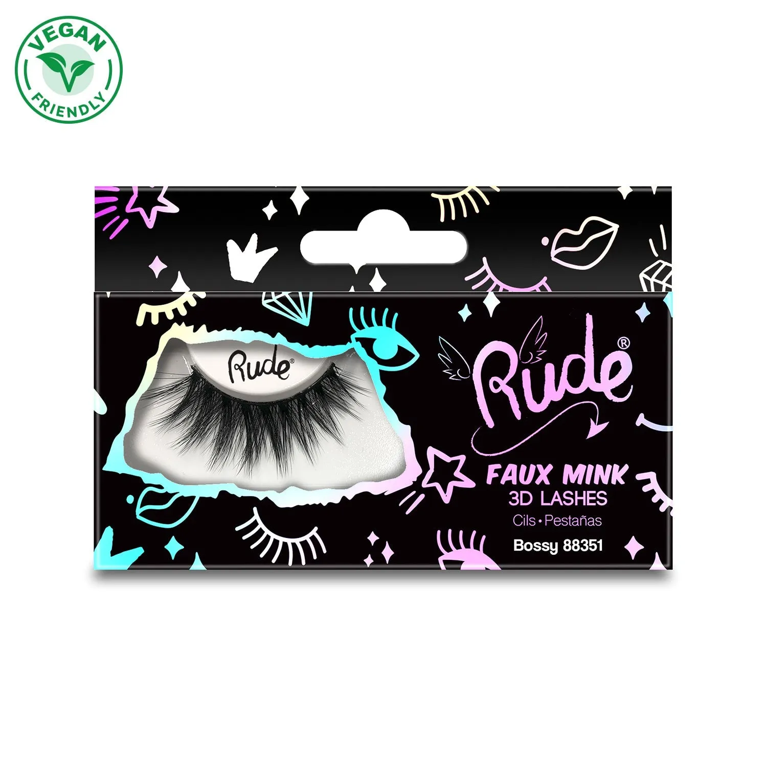 Rude - Essential Faux Mink 3D Lashes - Bossy