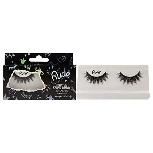 Rude - Essential Faux Mink 3D Lashes - Whisper