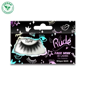 Rude - Essential Faux Mink 3D Lashes - Whisper