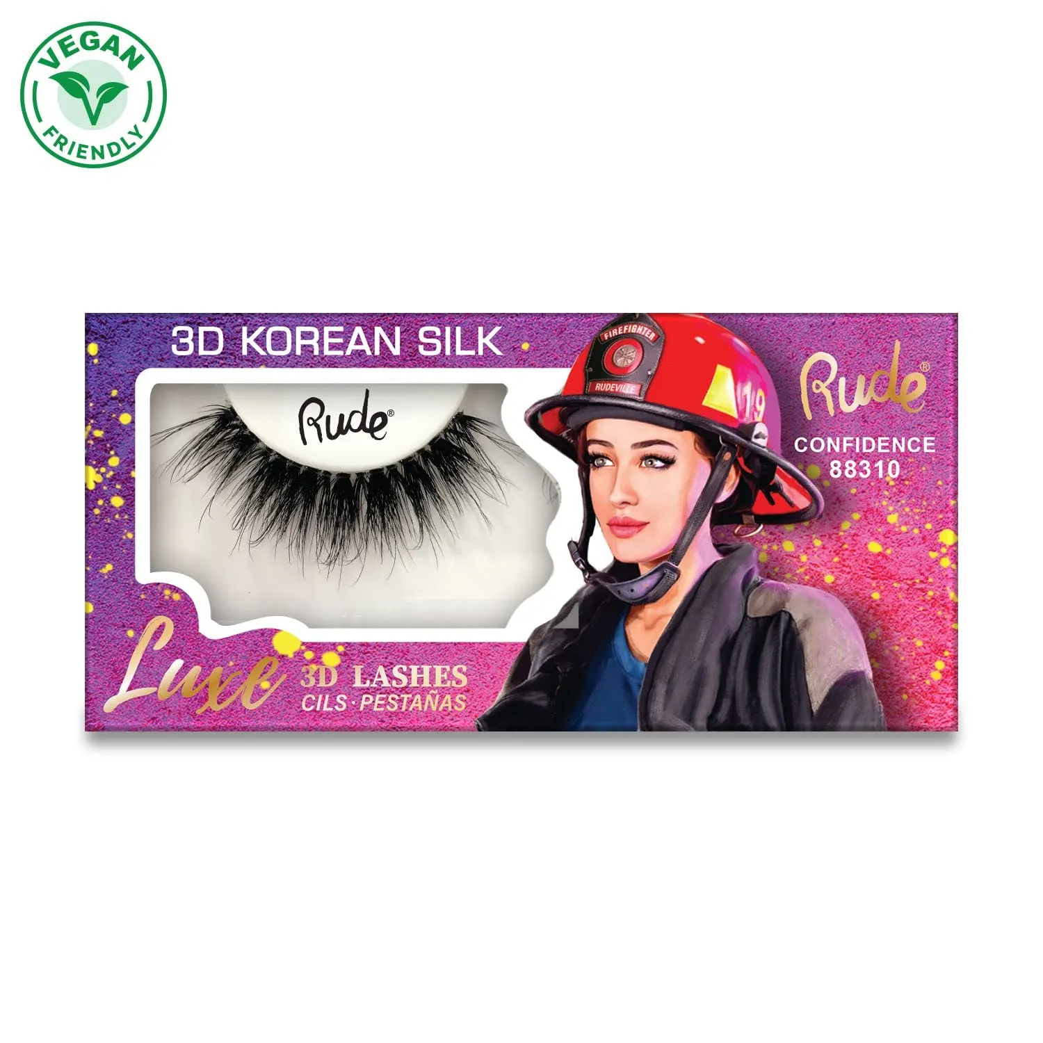 Rude - Luxe 3D Korean Silk Lashes - Confidence