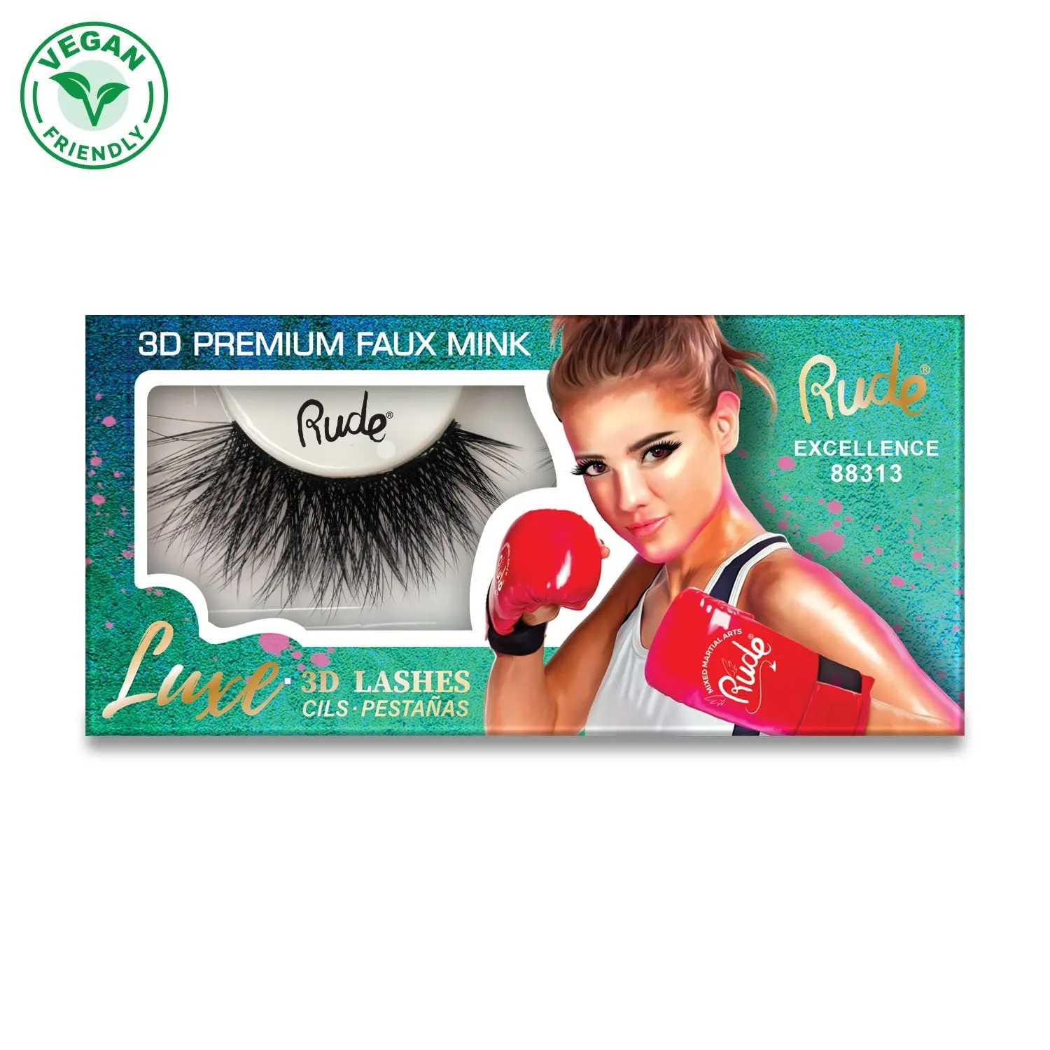 Rude - Luxe 3D Premium Faux Mink Lashes - Excellence