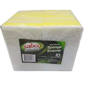 Sabco Sponge & Scourer Soft Grade 10 Pack