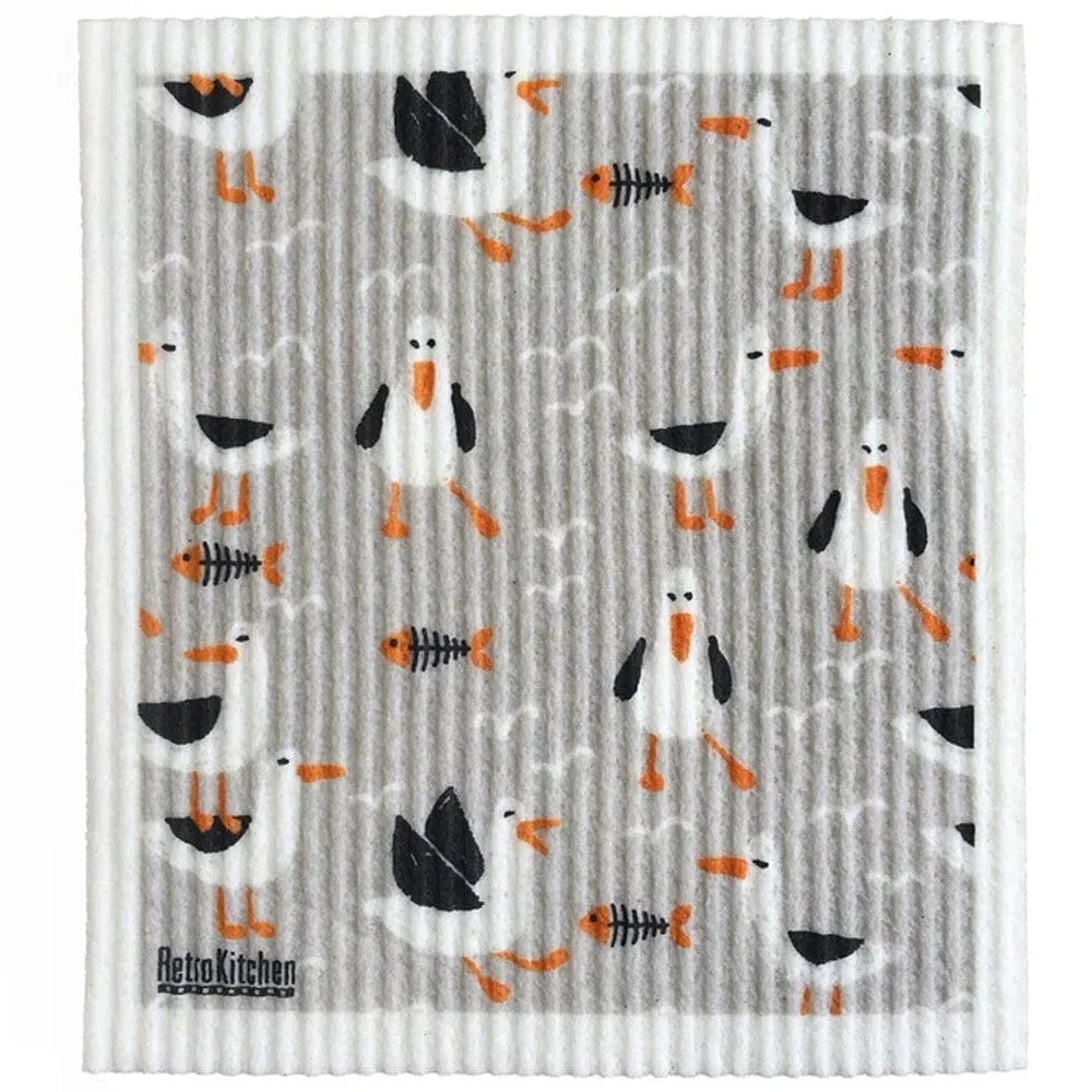 Swedish Dish Sponge Cloth - Seagulls