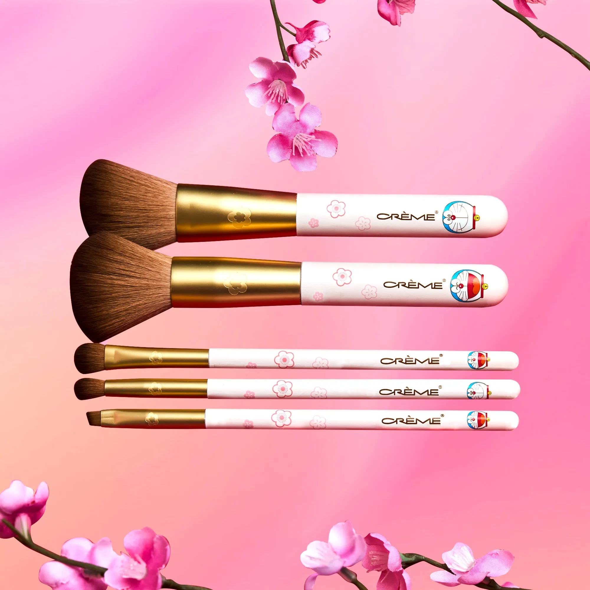 The Crème Shop x Doraemon Fluffy Fortune Brush Collection (Set of 5)