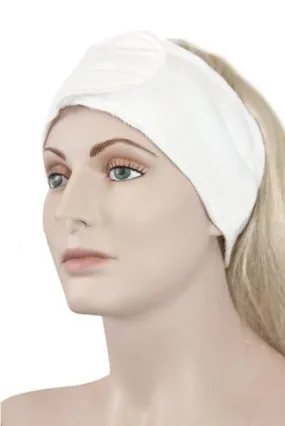 Velour ultra soft spa headband with adjustable Velcro 3 pack