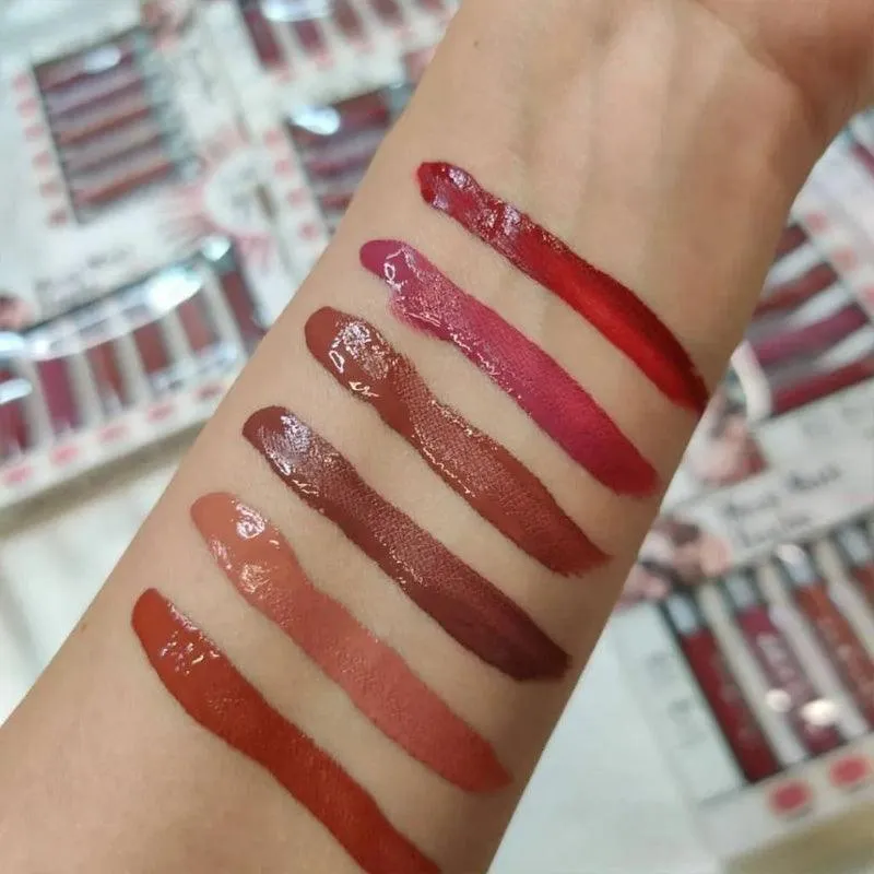 Warda Beauty Meat Matt haghs Long Lasting Liquid Lipsticks - 6 Pcs